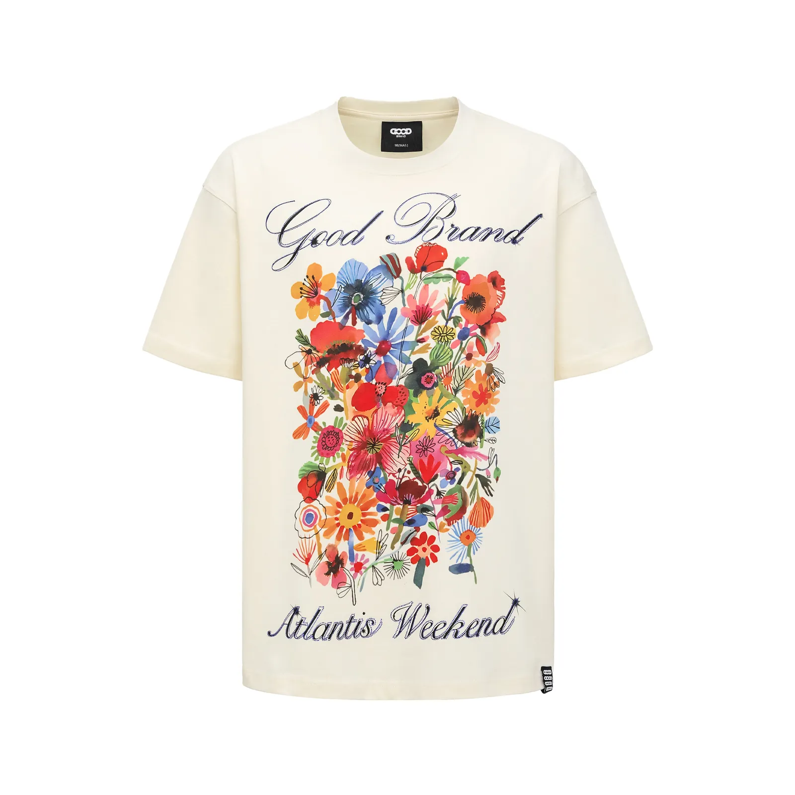 Atlantis Flowers Tee — Beige