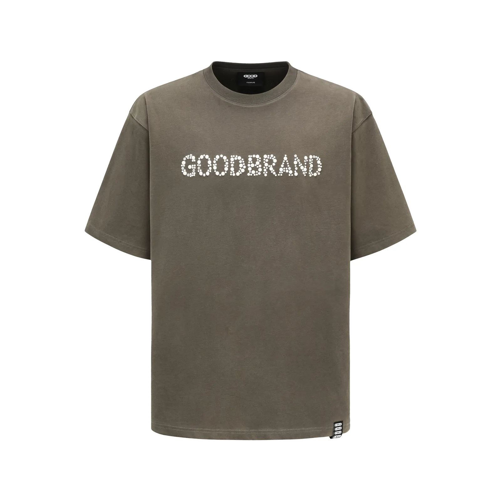 Bead Slogan Tee — Gris