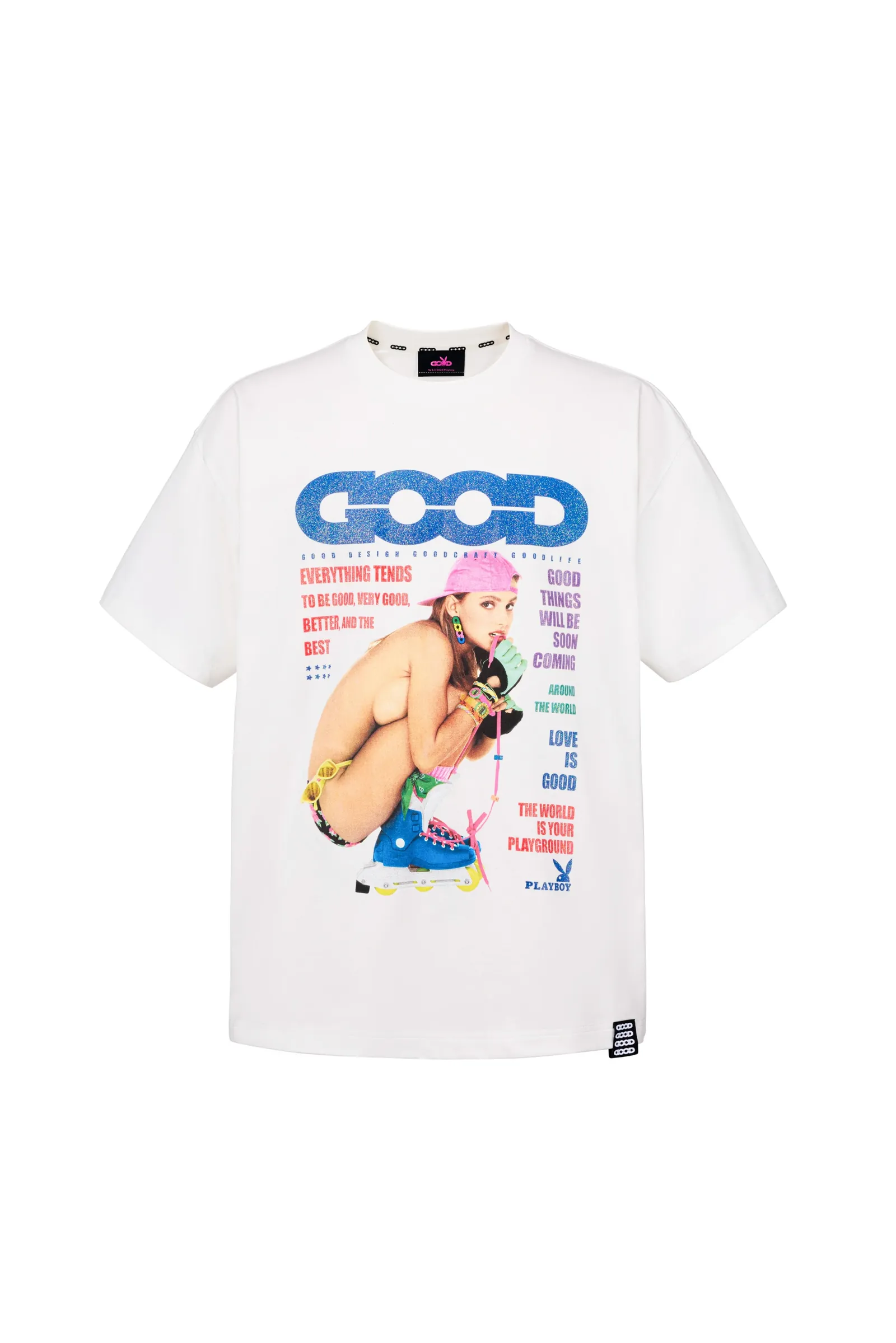 Skating Girl Tee — Blanco