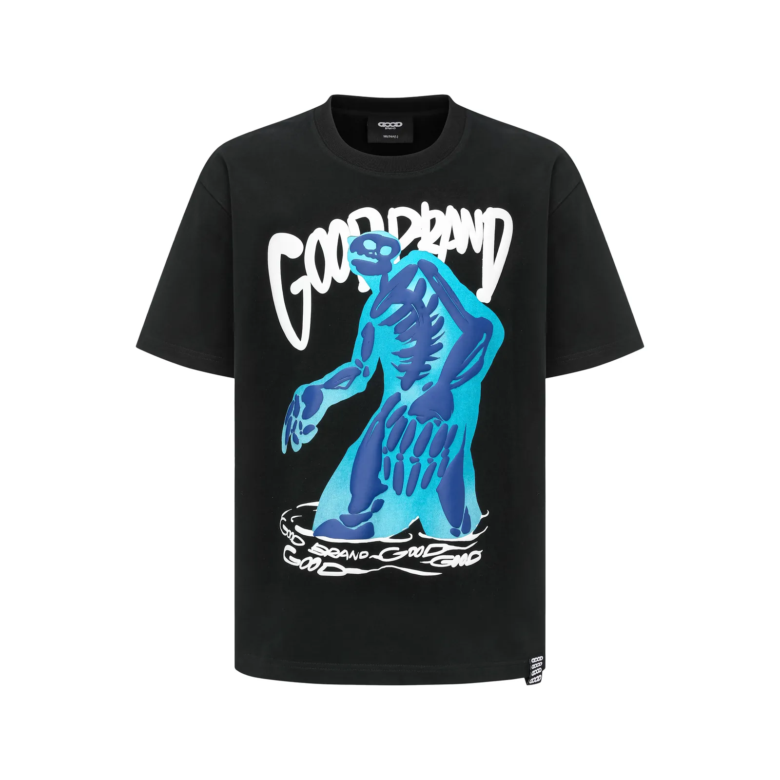 Rhythmic Skeleton Tee — Negro
